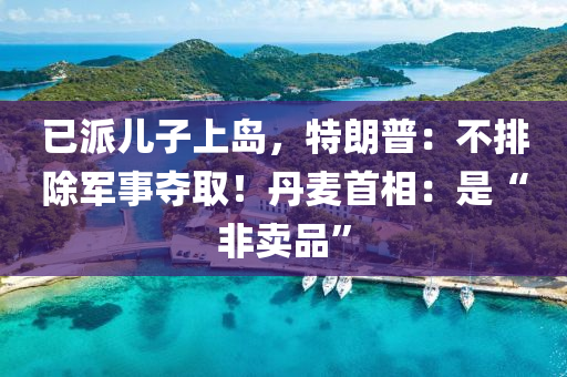 已派儿子上岛，特朗普：不排除军事夺取！丹麦首相：是“非卖品”