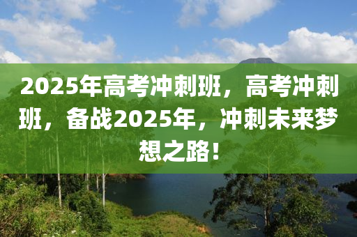 2025年高考冲刺班，高考冲刺班，备战2025年，冲刺未来梦想之路！