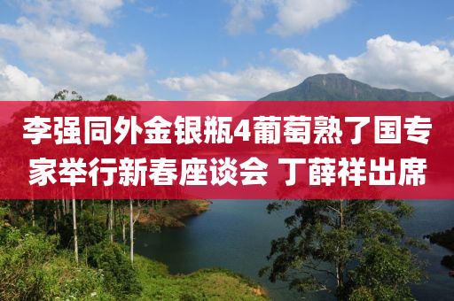李强同外金银瓶4葡萄熟了国专家举行新春座谈会 丁薛祥出席