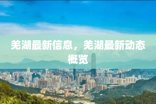 羌湖最新信息，羌湖最新动态概览