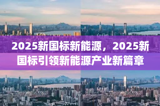 2025新国标新能源，2025新国标引领新能源产业新篇章