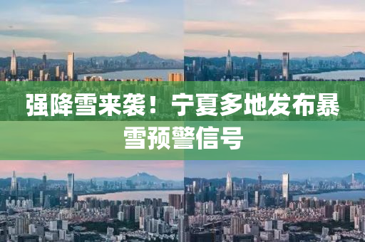 强降雪来袭！宁夏多地发布暴雪预警信号