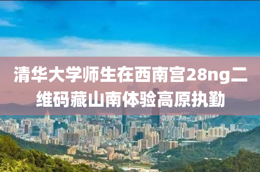 清华大学师生在西南宫28ng二维码藏山南体验高原执勤