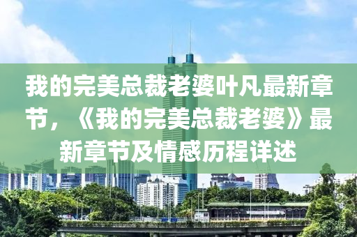 我的完美总裁老婆叶凡最新章节，《我的完美总裁老婆》最新章节及情感历程详述