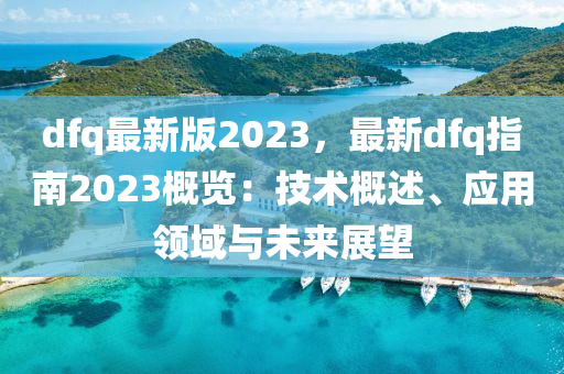 dfq最新版2023，最新dfq指南2023概览：技术概述、应用领域与未来展望