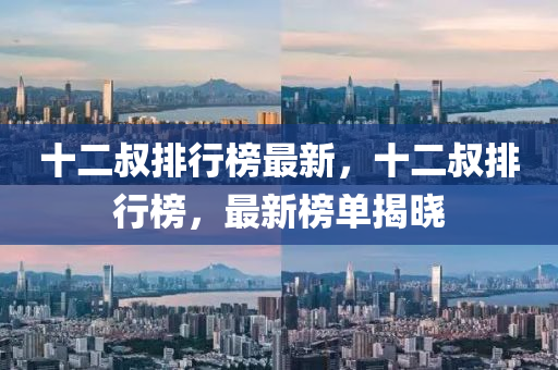 十二叔排行榜最新，十二叔排行榜，最新榜单揭晓
