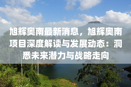 旭辉奥南最新消息，旭辉奥南项目深度解读与发展动态：洞悉未来潜力与战略走向