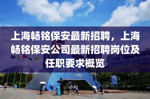 上海畅铭保安最新招聘，上海畅铭保安公司最新招聘岗位及任职要求概览