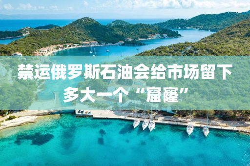 禁运俄罗斯石油会给市场留下多大一个“窟窿”