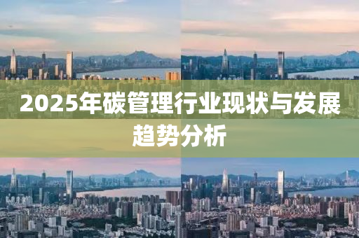 2025年碳管理行业现状与发展趋势分析