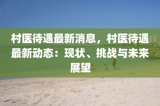 村医待遇最新消息，村医待遇最新动态：现状、挑战与未来展望