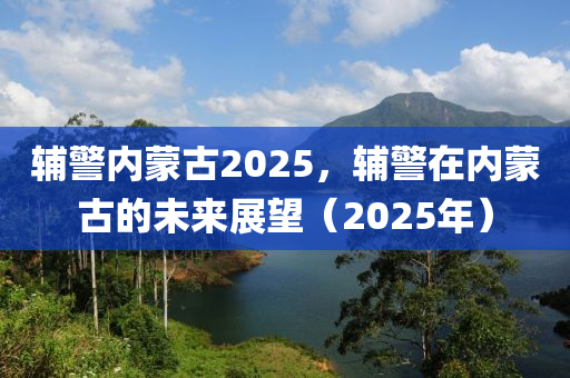 辅警内蒙古2025，辅警在内蒙古的未来展望（2025年）