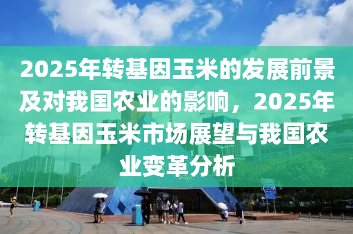 2025年转基因玉米的发展前景及对我国农业的影响，2025年转基因玉米市场展望与我国农业变革分析
