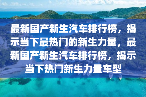 最新国产新生汽车排行榜，揭示当下最热门的新生力量，最新国产新生汽车排行榜，揭示当下热门新生力量车型