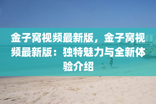 金子窝视频最新版，金子窝视频最新版：独特魅力与全新体验介绍