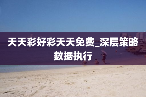 天天彩好彩天天免费_深层策略数据执行