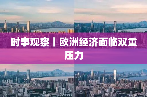 时事观察丨欧洲经济面临双重压力