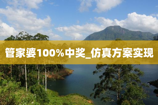 管家婆100%中奖_仿真方案实现
