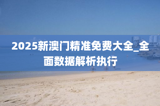 2025新澳门精准免费大全_全面数据解析执行