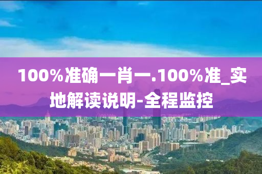 100%准确一肖一.100%准_实地解读说明-全程监控