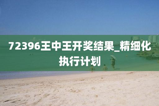 72396王中王开奖结果_精细化执行计划