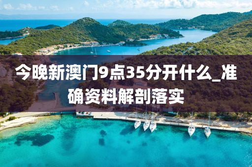 今晚新澳门9点35分开什么_准确资料解剖落实