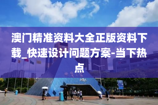 澳门精准资料大全正版资料下载_快速设计问题方案-当下热点