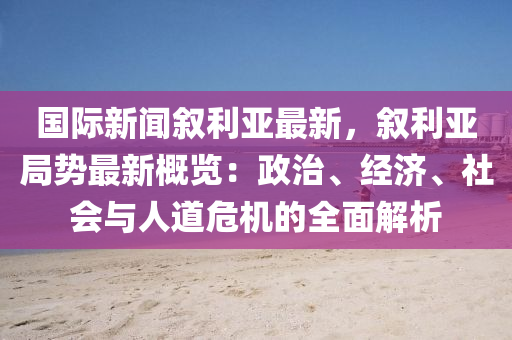 国际新闻叙利亚最新，叙利亚局势最新概览：政治、经济、社会与人道危机的全面解析