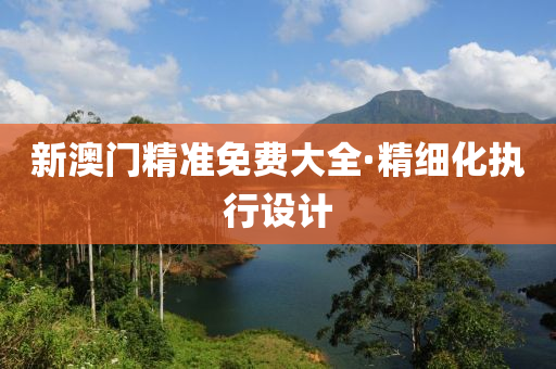新澳门精准免费大全·精细化执行设计