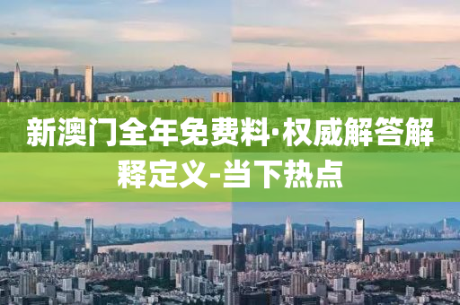 新澳门全年免费料·权威解答解释定义-当下热点