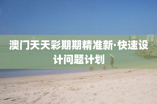 澳门天天彩期期精准新·快速设计问题计划