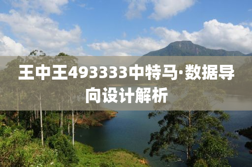 王中王493333中特马·数据导向设计解析