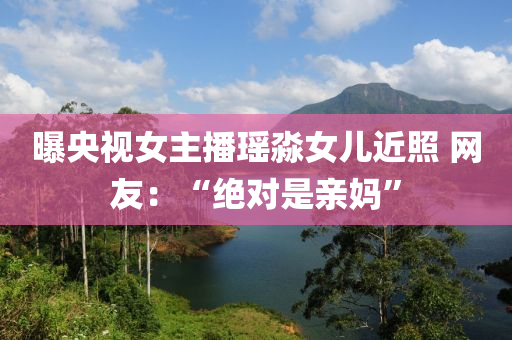 曝央视女主播瑶淼女儿近照 网友：“绝对是亲妈”
