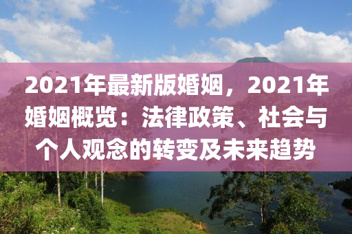 2021年最新版婚姻，2021年婚姻概览：法律政策、社会与个人观念的转变及未来趋势