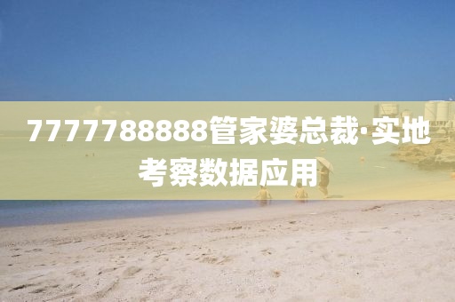 7777788888管家婆总裁·实地考察数据应用