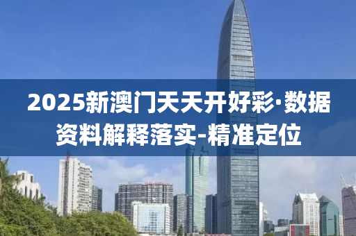 2025新澳门天天开好彩·数据资料解释落实-精准定位