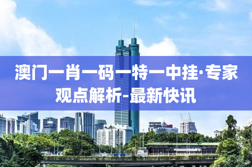澳门一肖一码一特一中挂·专家观点解析-最新快讯