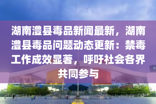 湖南澧县毒品新闻最新，湖南澧县毒品问题动态更新：禁毒工作成效显著，呼吁社会各界共同参与