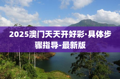 2025澳门天天开好彩·具体步骤指导-最新版