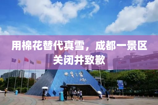 用棉花替代真雪，成都一景区关闭并致歉