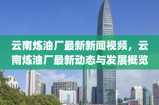 云南炼油厂最新新闻视频，云南炼油厂最新动态与发展概览