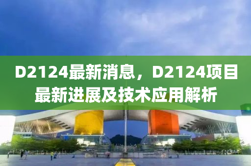 D2124最新消息，D2124项目最新进展及技术应用解析