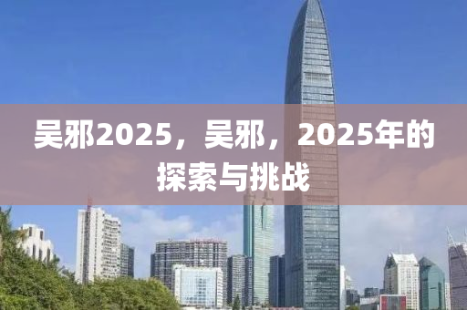 吴邪2025，吴邪，2025年的探索与挑战