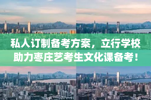 私人订制备考方案，立行学校助力枣庄艺考生文化课备考！