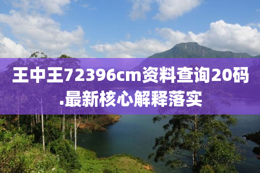 王中王72396cm资料查询20码.最新核心解释落实