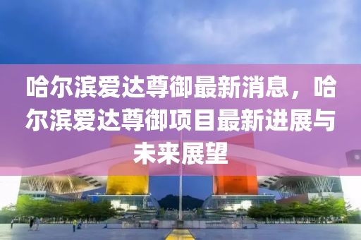 哈尔滨爱达尊御最新消息，哈尔滨爱达尊御项目最新进展与未来展望