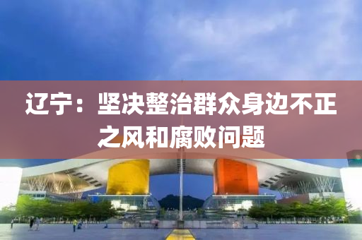 辽宁：坚决整治群众身边不正之风和腐败问题