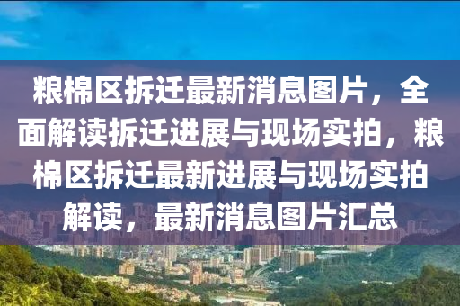 粮棉区拆迁最新消息图片，全面解读拆迁进展与现场实拍，粮棉区拆迁最新进展与现场实拍解读，最新消息图片汇总