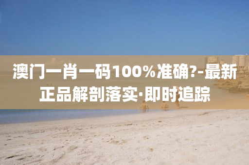 澳门一肖一码100%准确?-最新正品解剖落实·即时追踪
