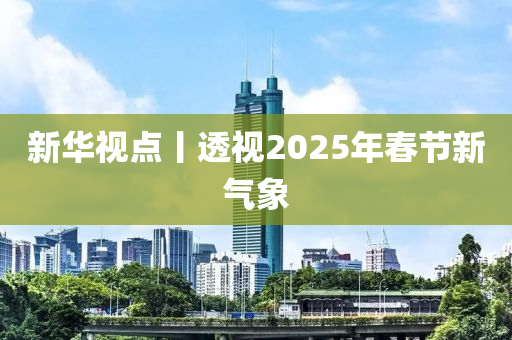 新华视点丨透视2025年春节新气象